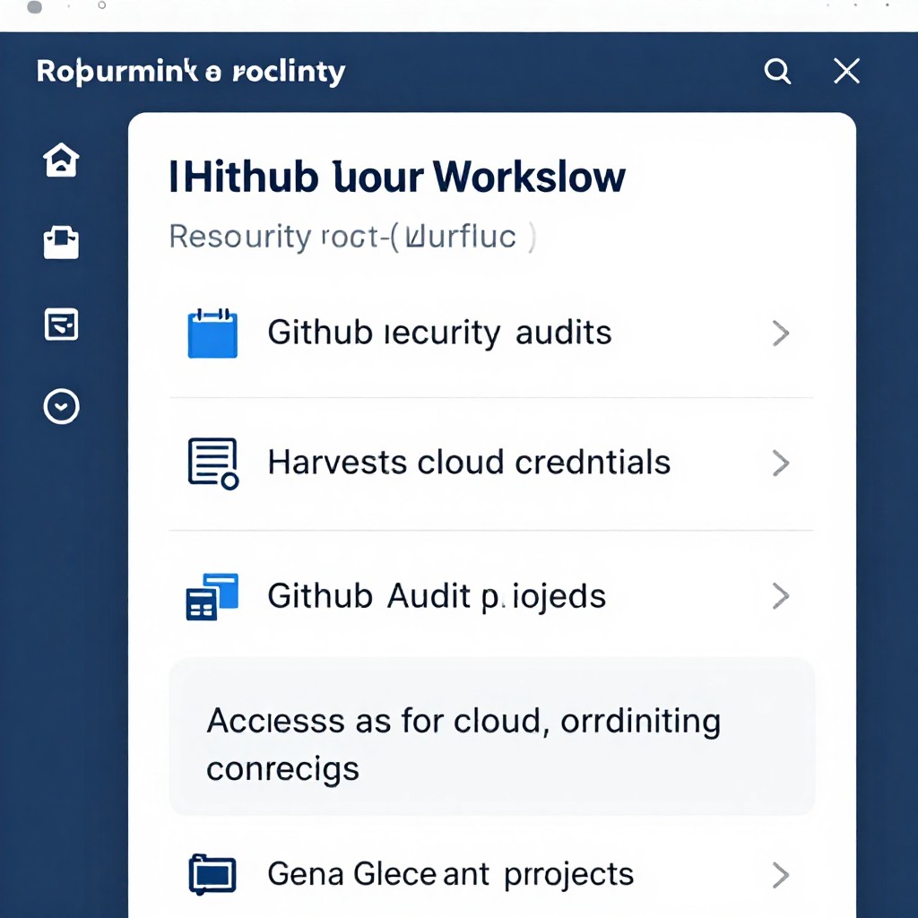 Ghostaction altera workflows do github para roubar credenciais e tokens de nuvem